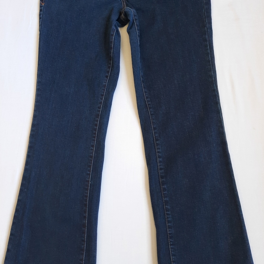 Lane Bryant Slim Boot Straight Fit Genius Fit Dark Wash Jeans 18 average - Picture 3 of 12